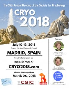 Cartel difusión congreso CRYO2018