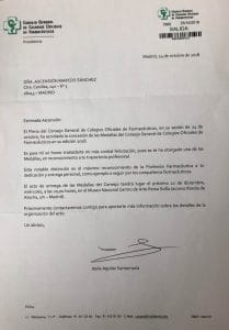 Notificación premio