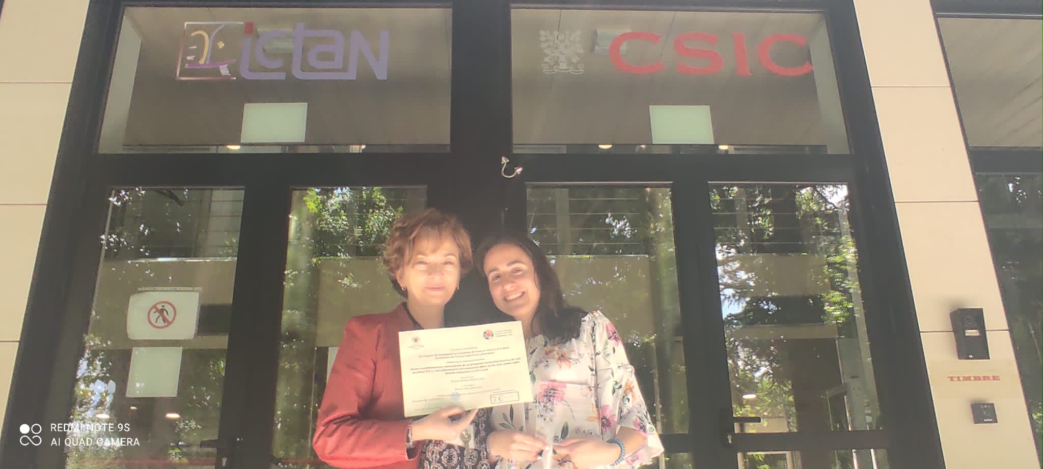 Una comunicación del ICTAN recibe un premio en el XV Congreso de investigación de estudiantes