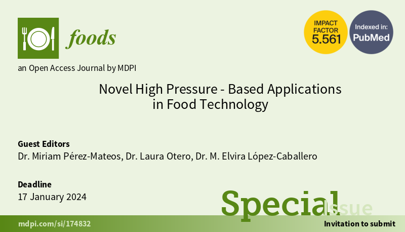 Flyer Novel High Pressure-Based Applications in Food Technology