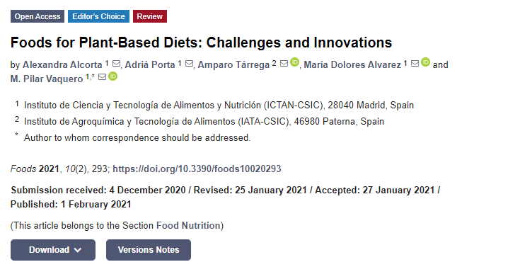 Revista Foods citas ICTAN